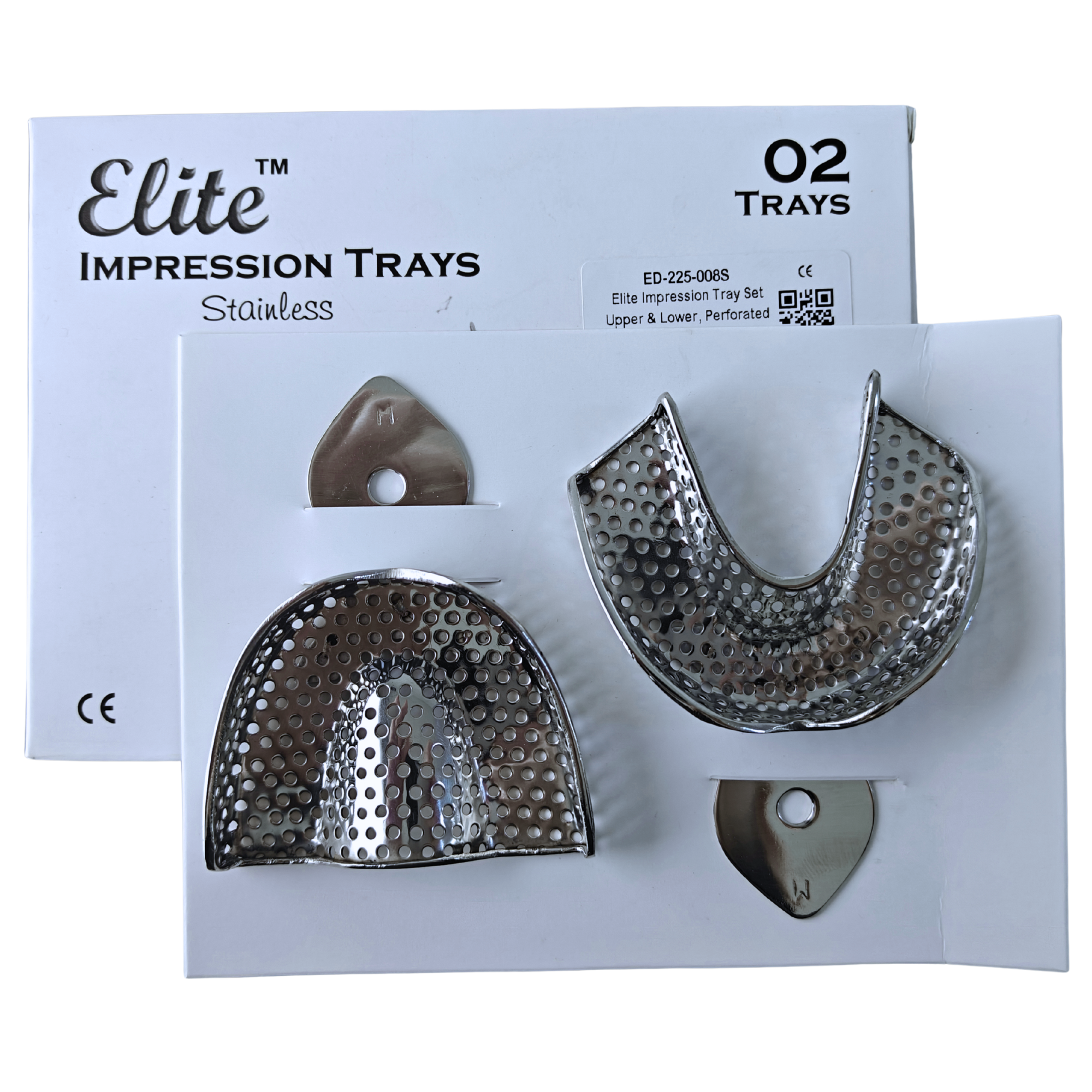 PORTE EMPREINTES INOX PARTIELLE 2PCS