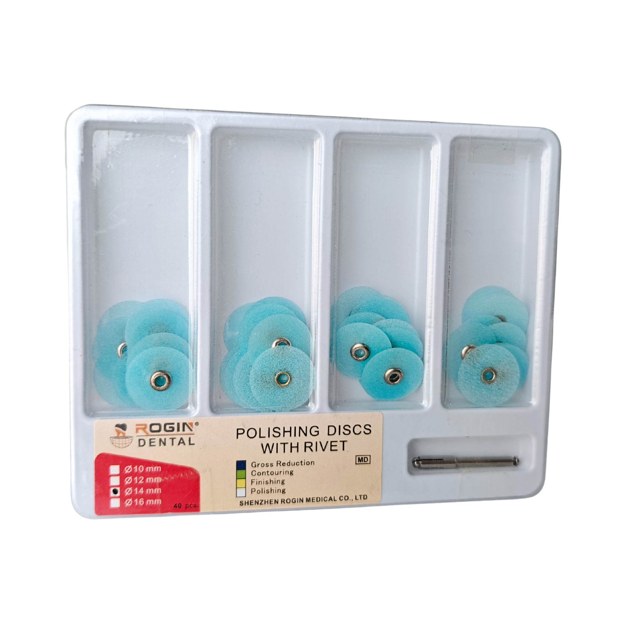 Disques de polissage abrasifs avec mondrin bleu 40 pcs