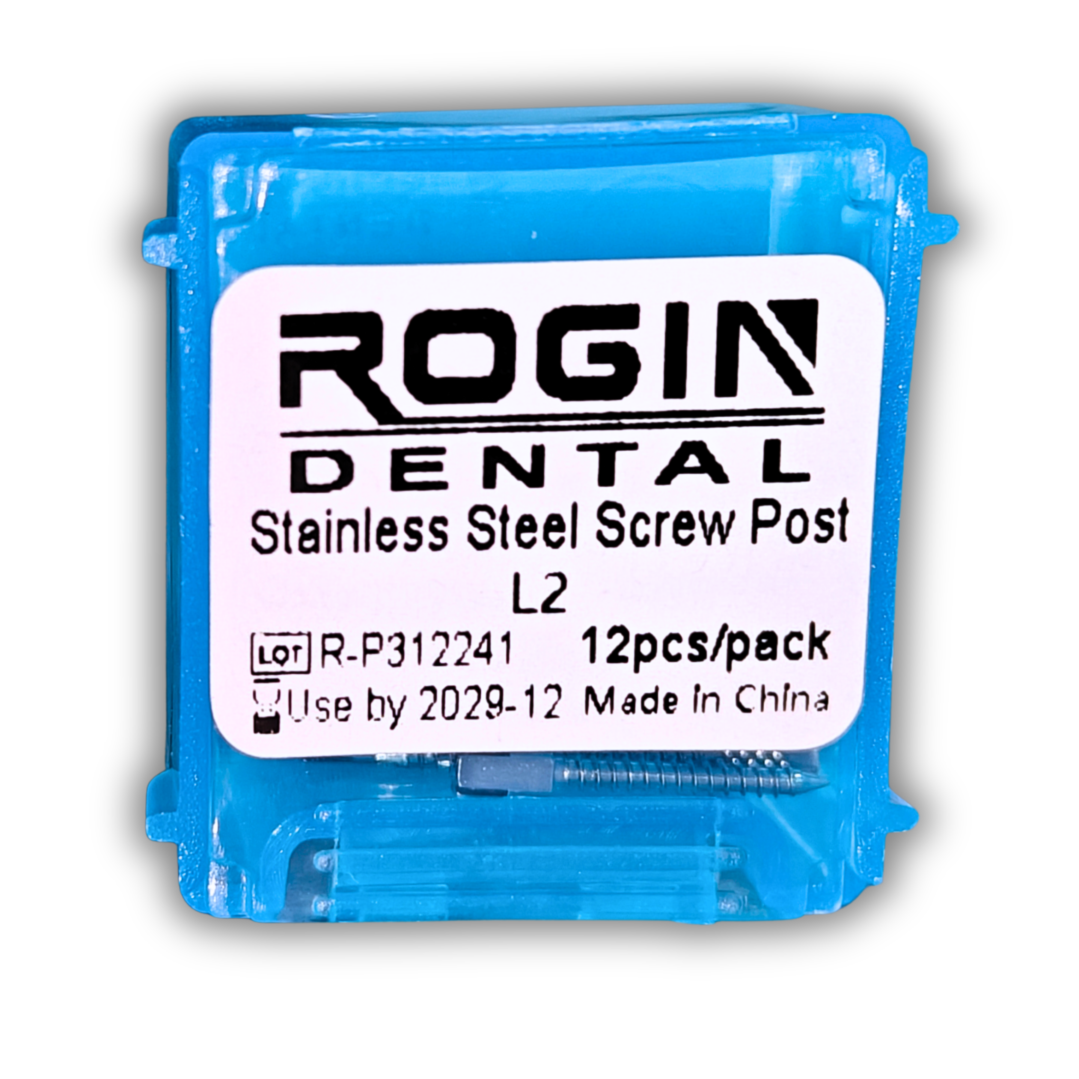 SCREW POST STAINLESS STEEL L BT/12